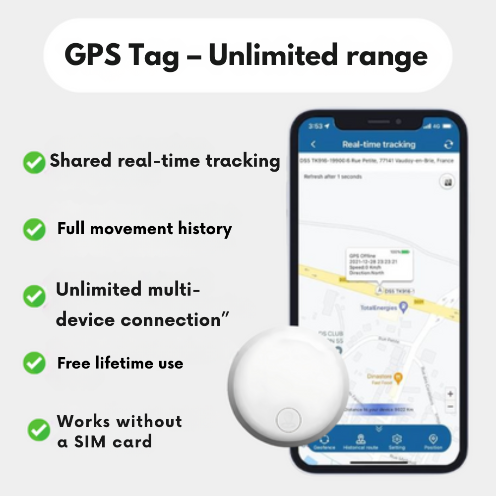 GPS Dog Tracker – No Subscription | Real-Time Location for Android & iOS
